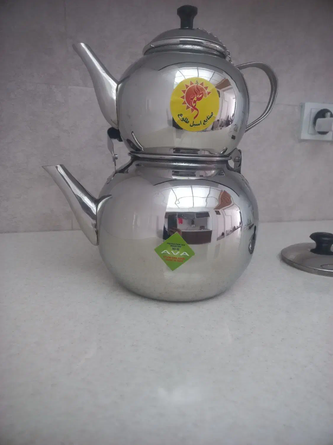 کتری وقوری استیل|قوری، کتری، قهوه‌ساز دستی|سنندج, |دیوار