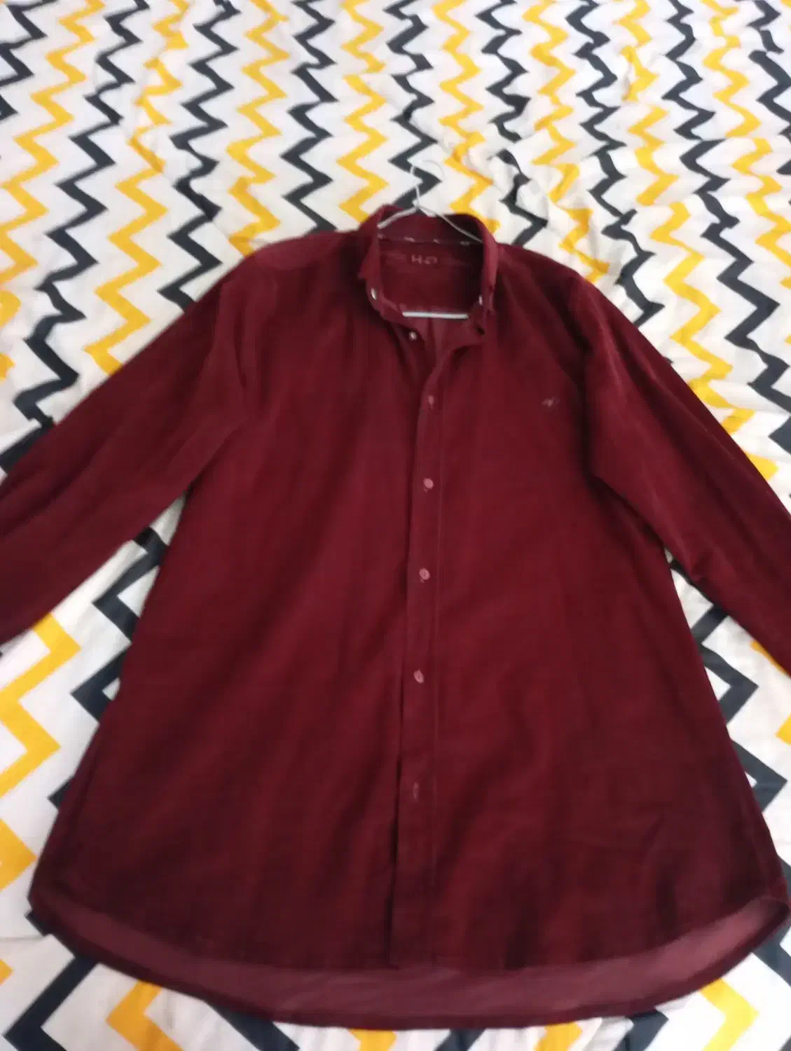 مانتو مخمل زرشکی|لباس|گرگان, |دیوار