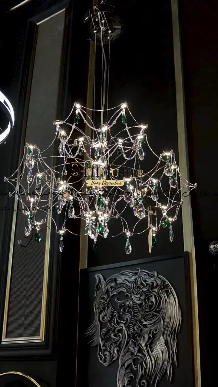 لوستر وارداتی کلاسیک مدرن شاهکار عظمت هنر و مهندسی|لوستر و چراغ آویز|همدان, |دیوار