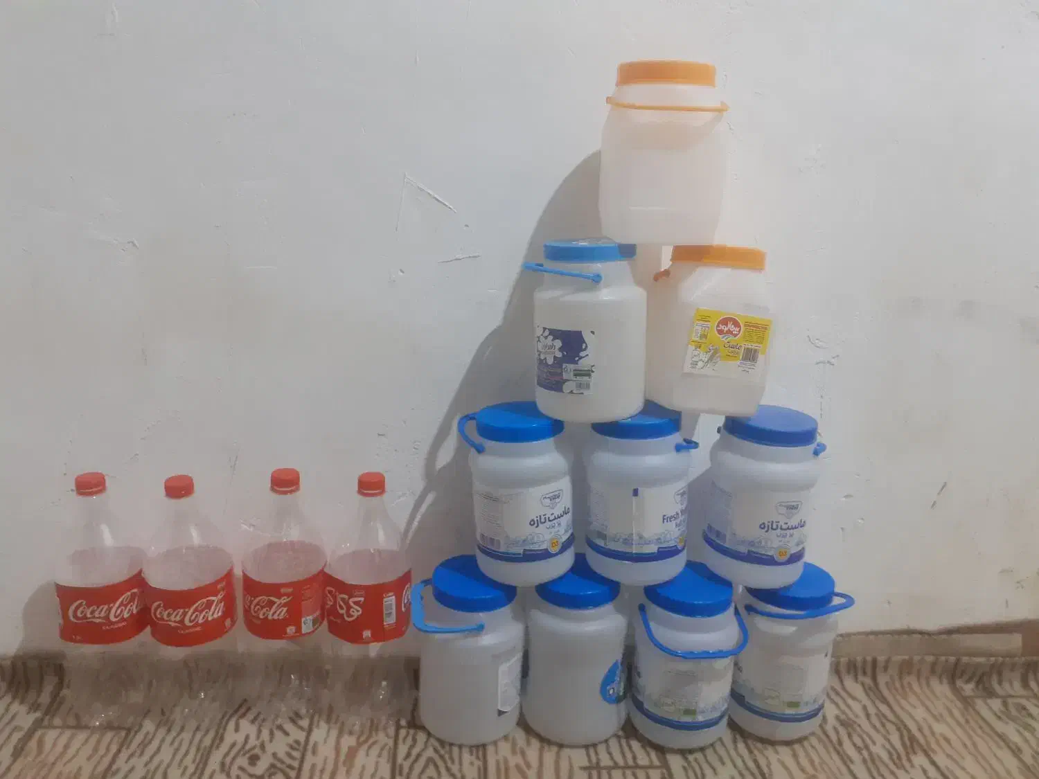 دبه ماست|ظروف نگهدارنده، پلاستیکی، یک‌بارمصرف|نیشابور, سرآب کوشک|دیوار