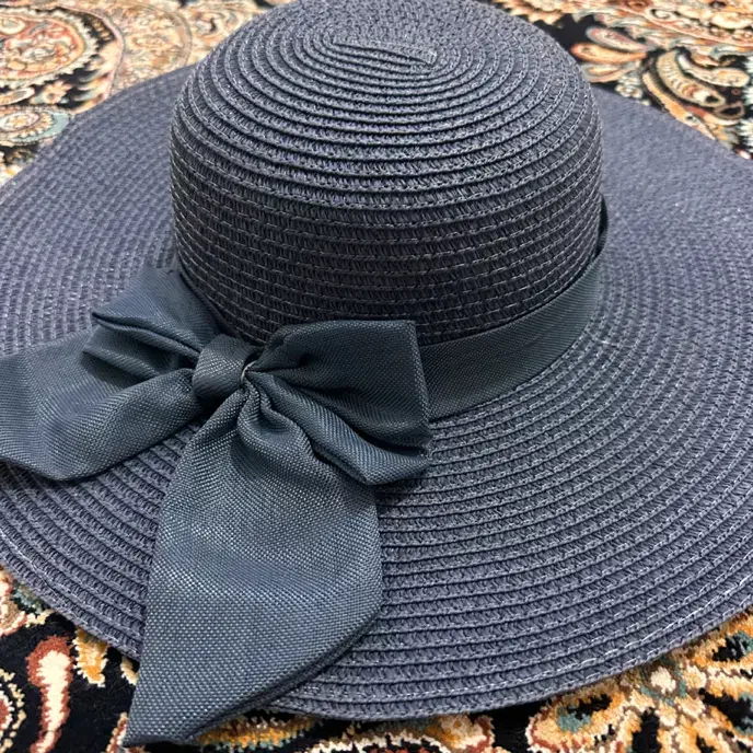 کلاه حصیری سورمه ای رنگ|لباس|اصفهان, عمان سامانی|دیوار