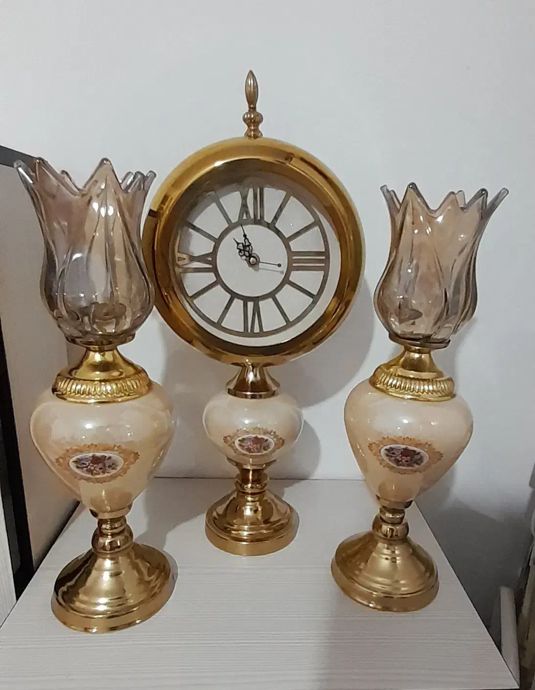 ساعت و شمعدان / آباژور سالنی|چراغ خواب و آباژور|تهران, افسریه شمالی|دیوار