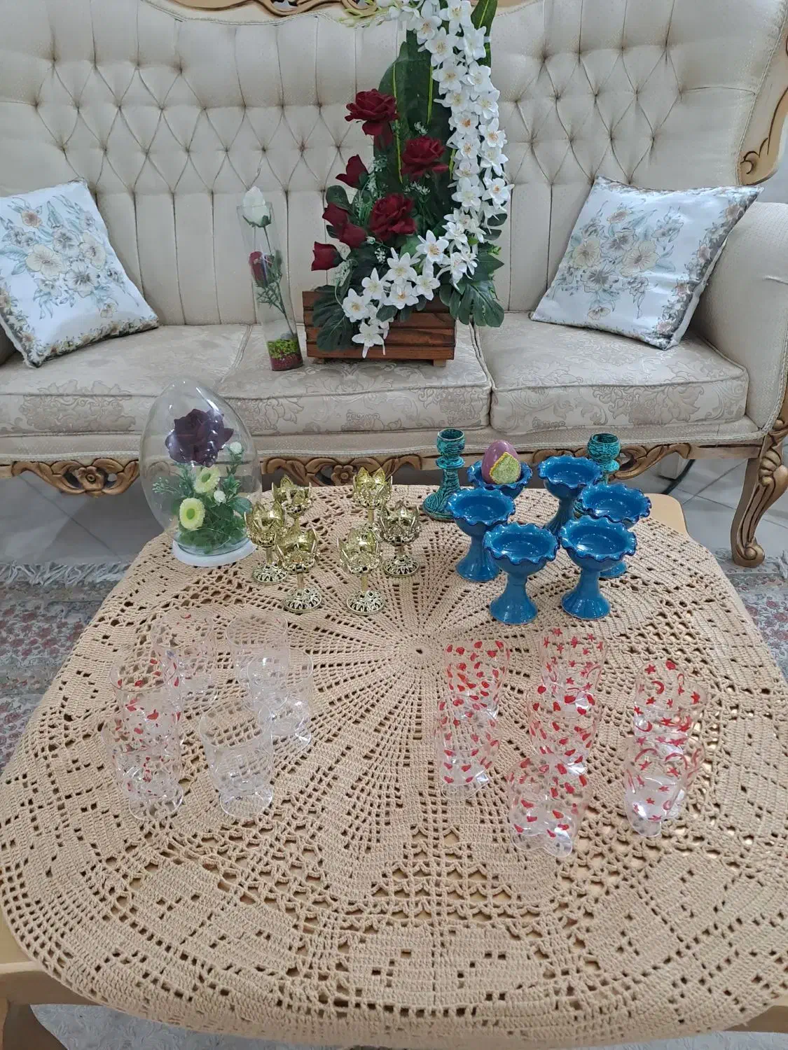 هفت سین و گل مصنوعی|صنایع دستی و سایر لوازم تزئینی|مشهد, چهارچشمه|دیوار