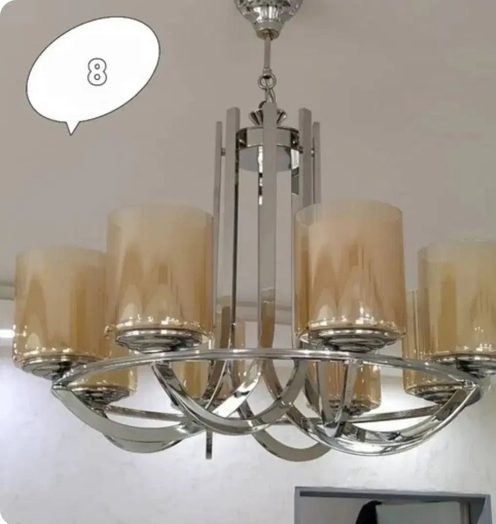 لوستر ۶ شاخه|لوستر و چراغ آویز|دورود, |دیوار