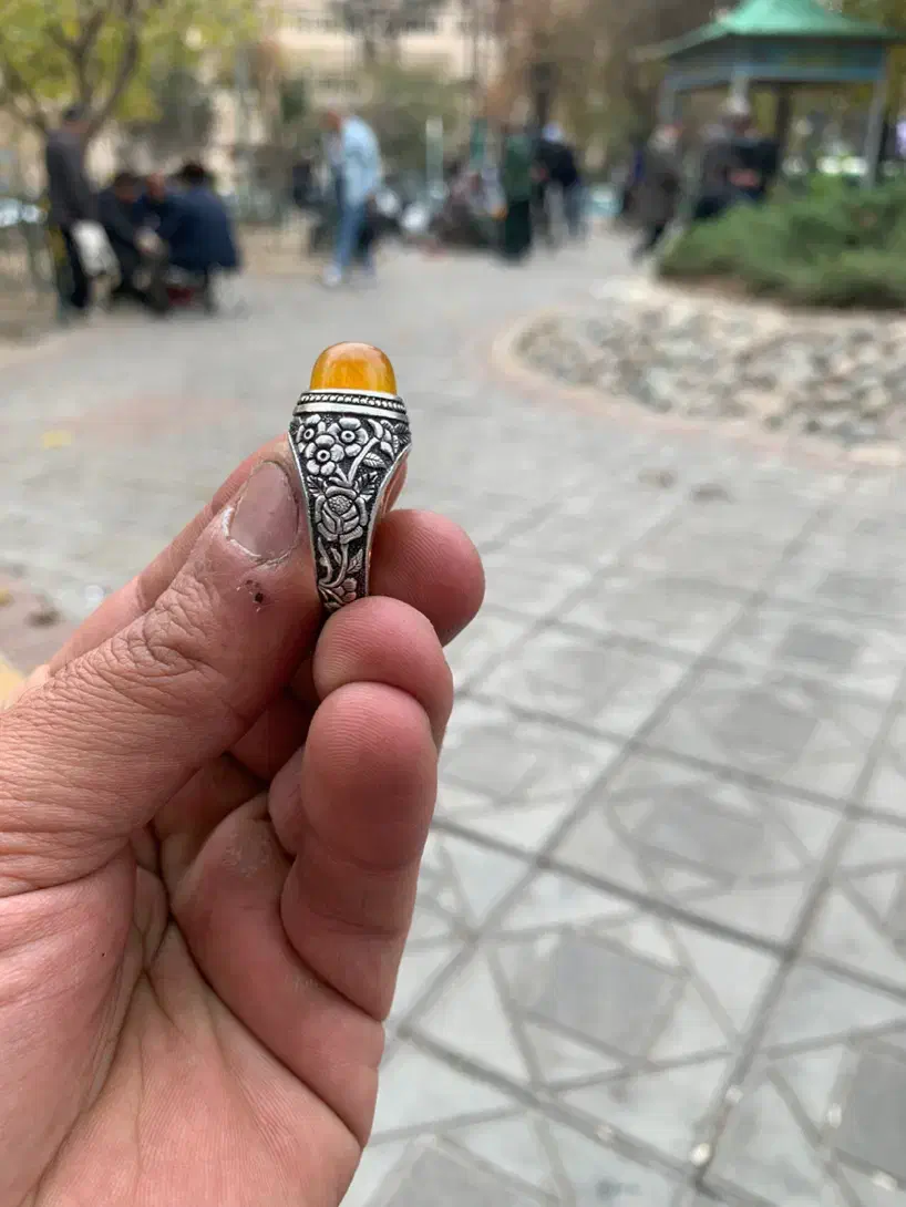 انگشتر فول قلم سنگ عقیق یمن|جواهرات|تهران, شهرک طالقانی|دیوار