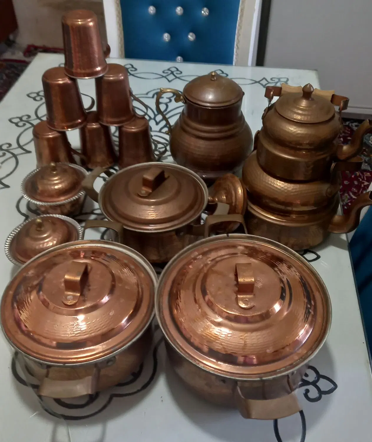 ظروف مسی|ظروف پخت‌وپز|زنجانرود, |دیوار