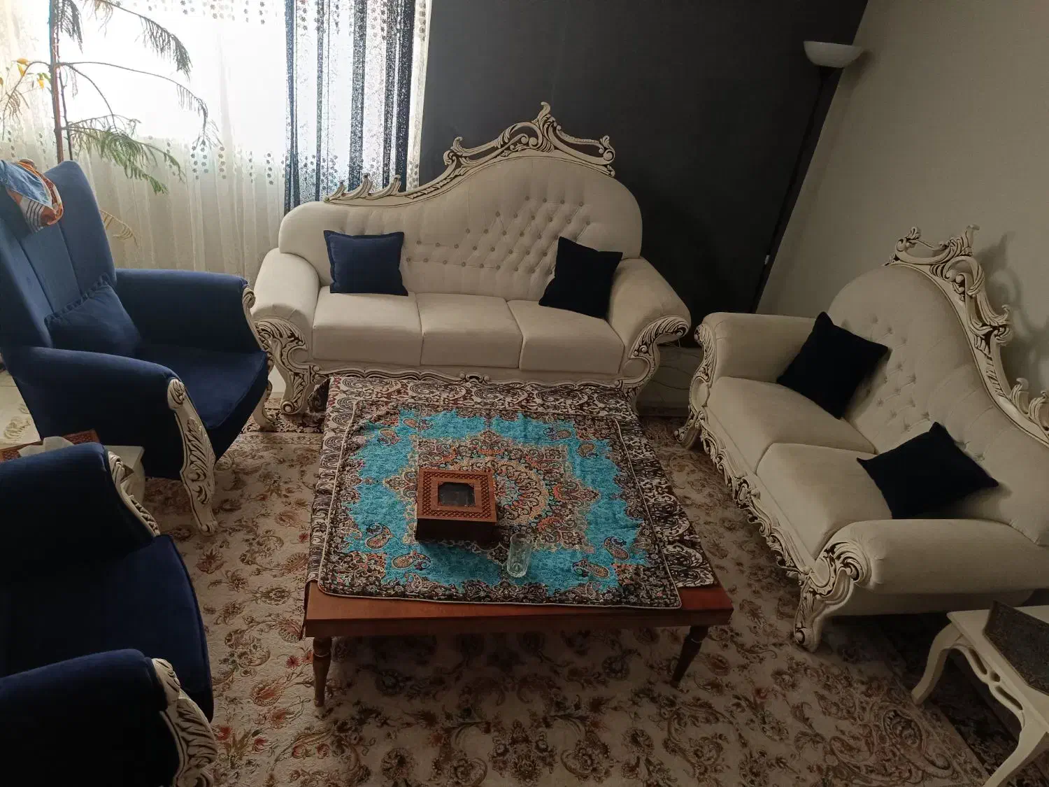 یک دست مبل هفت نفره|مبلمان خانگی و میز عسلی|بندرعباس, |دیوار