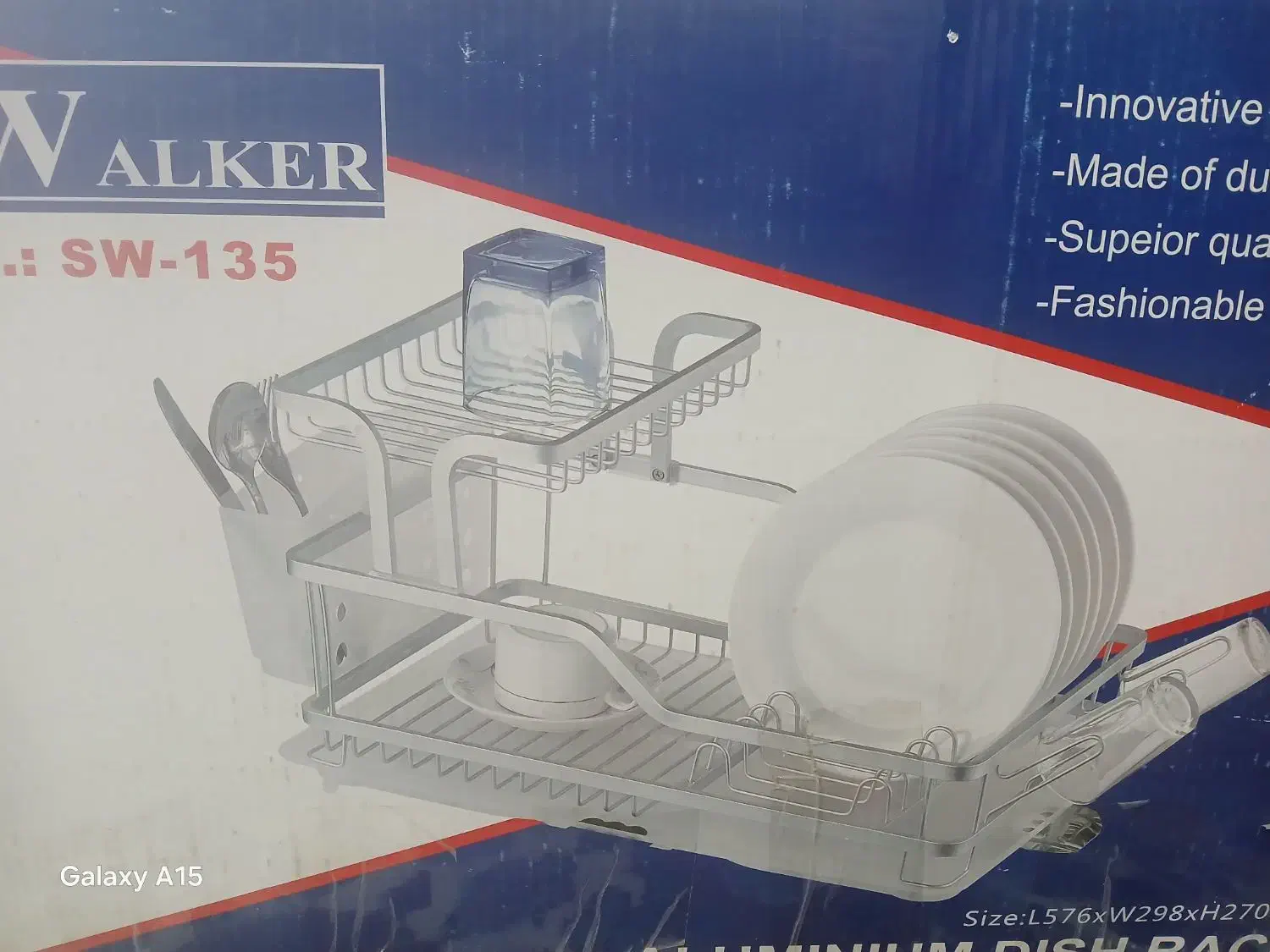 سبد ابچکان آلومینیومی|آب‌چکان و نظم‌دهنده ظروف|چناران, |دیوار