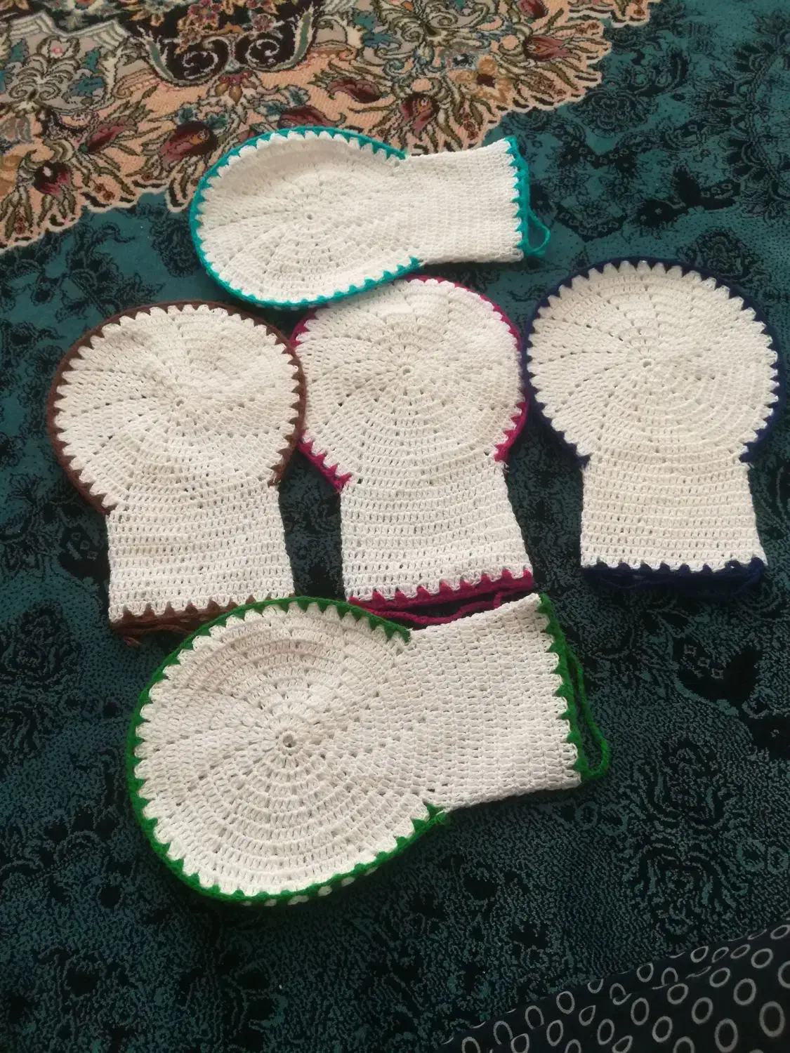 لیف حمام دست بافت نخی بسیار با دوام|لوازم حمام|شیراز, گلشن|دیوار