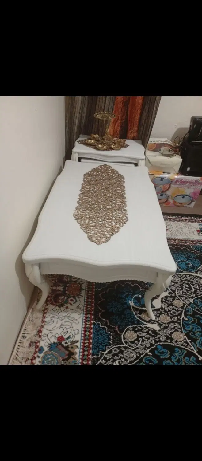 میز و سه تا عسلی در حد نو|مبلمان خانگی و میز عسلی|تهران, کامرانیه|دیوار
