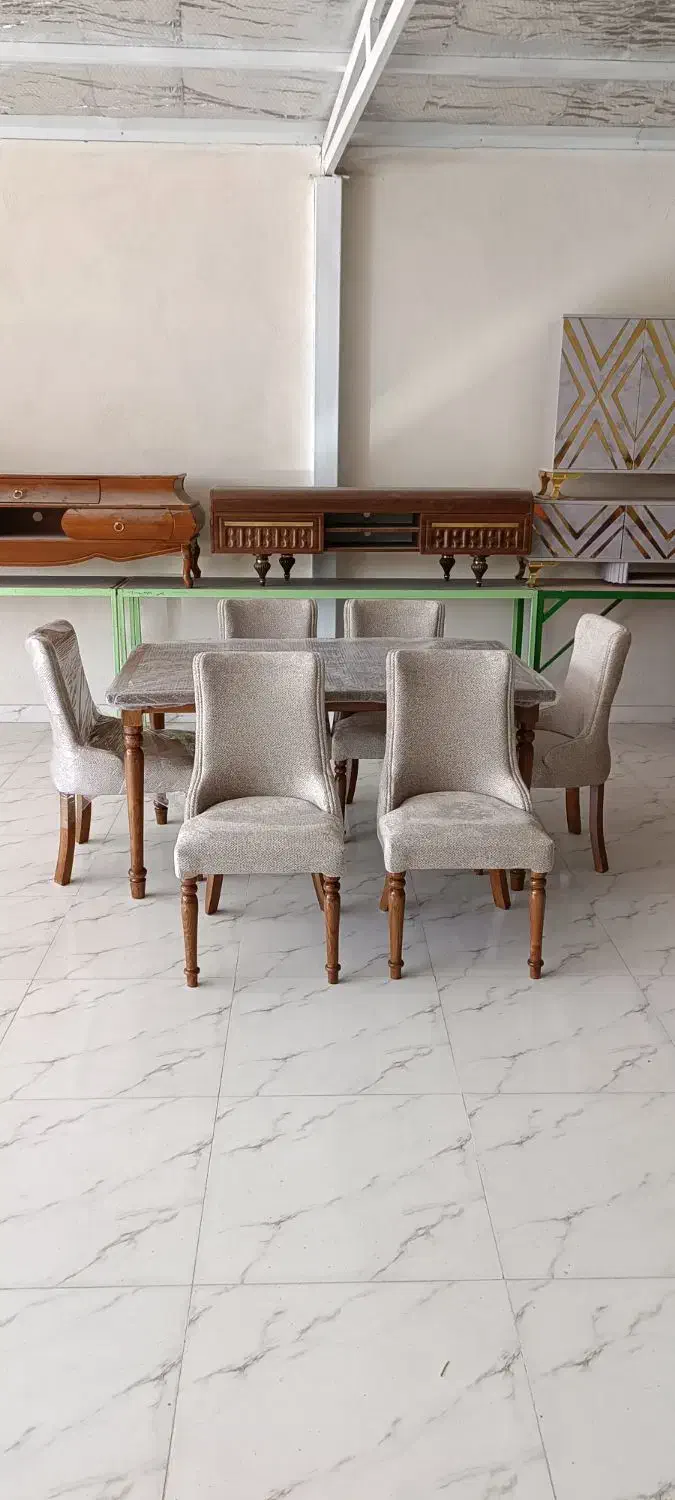 میز غذا خوری چستر|میز و صندلی غذاخوری|اردبیل, |دیوار