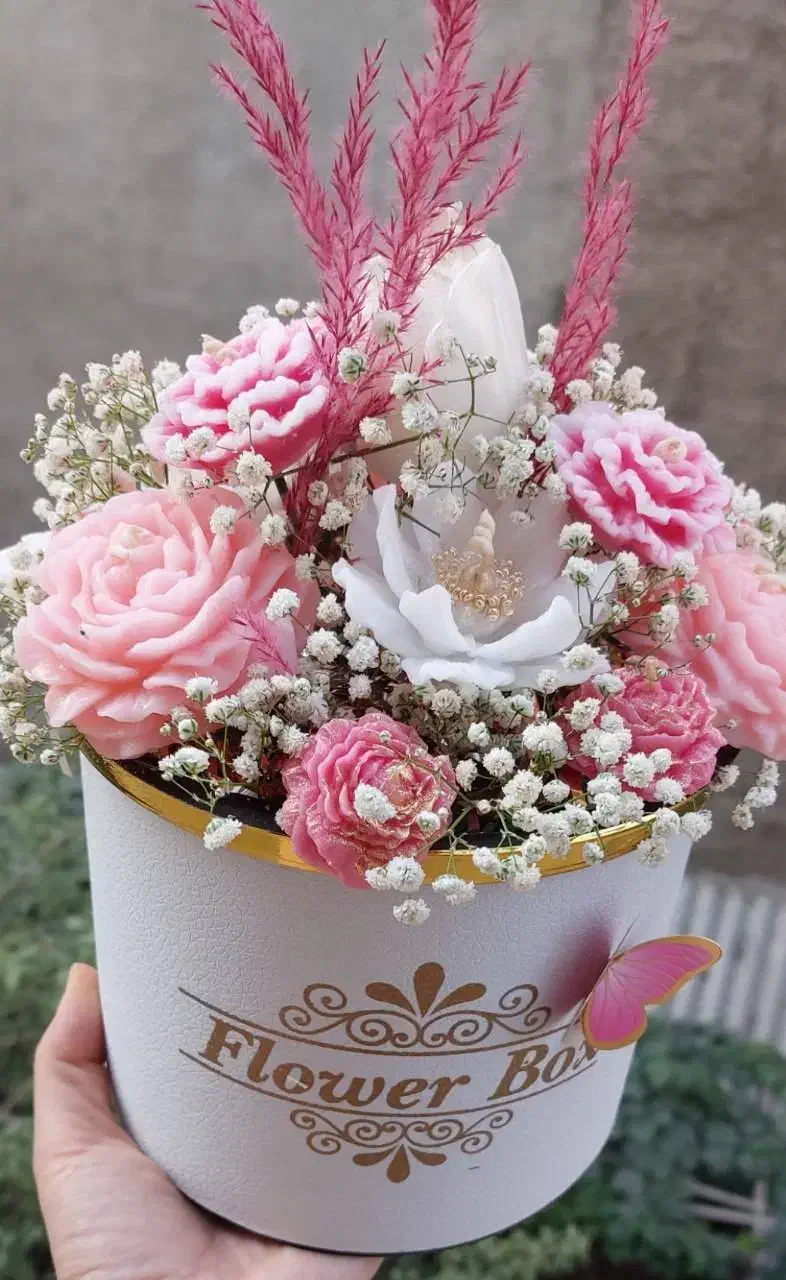 باکس گل شمعی یک هدیه جاویدان برای عزیزترینها|صنایع دستی و سایر لوازم تزئینی|تهران, صد دستگاه|دیوار