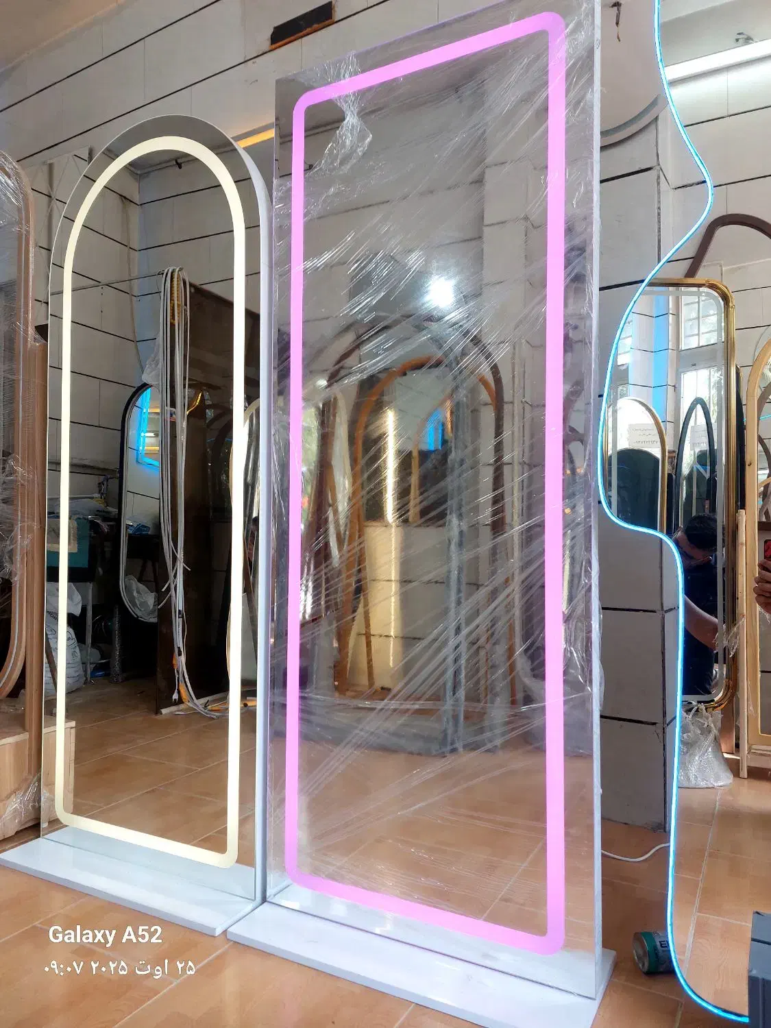 تولید کننده انواع آیینه های قدی|آینه|اصفهان, رهنان|دیوار