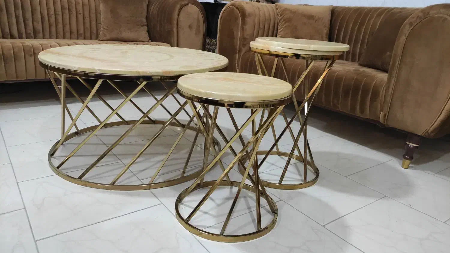 میز عسلی استیل|مبلمان خانگی و میز عسلی|کاشان, شهرک صنعتی کویر|دیوار