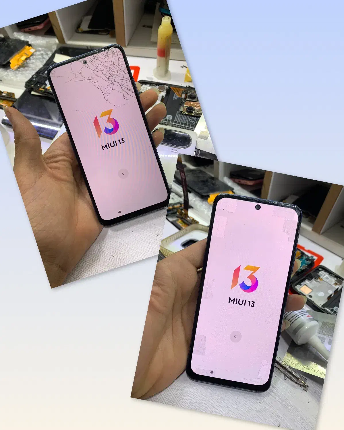 تعمیر lcd شکسته موبایل|موبایل|قزوین, |دیوار