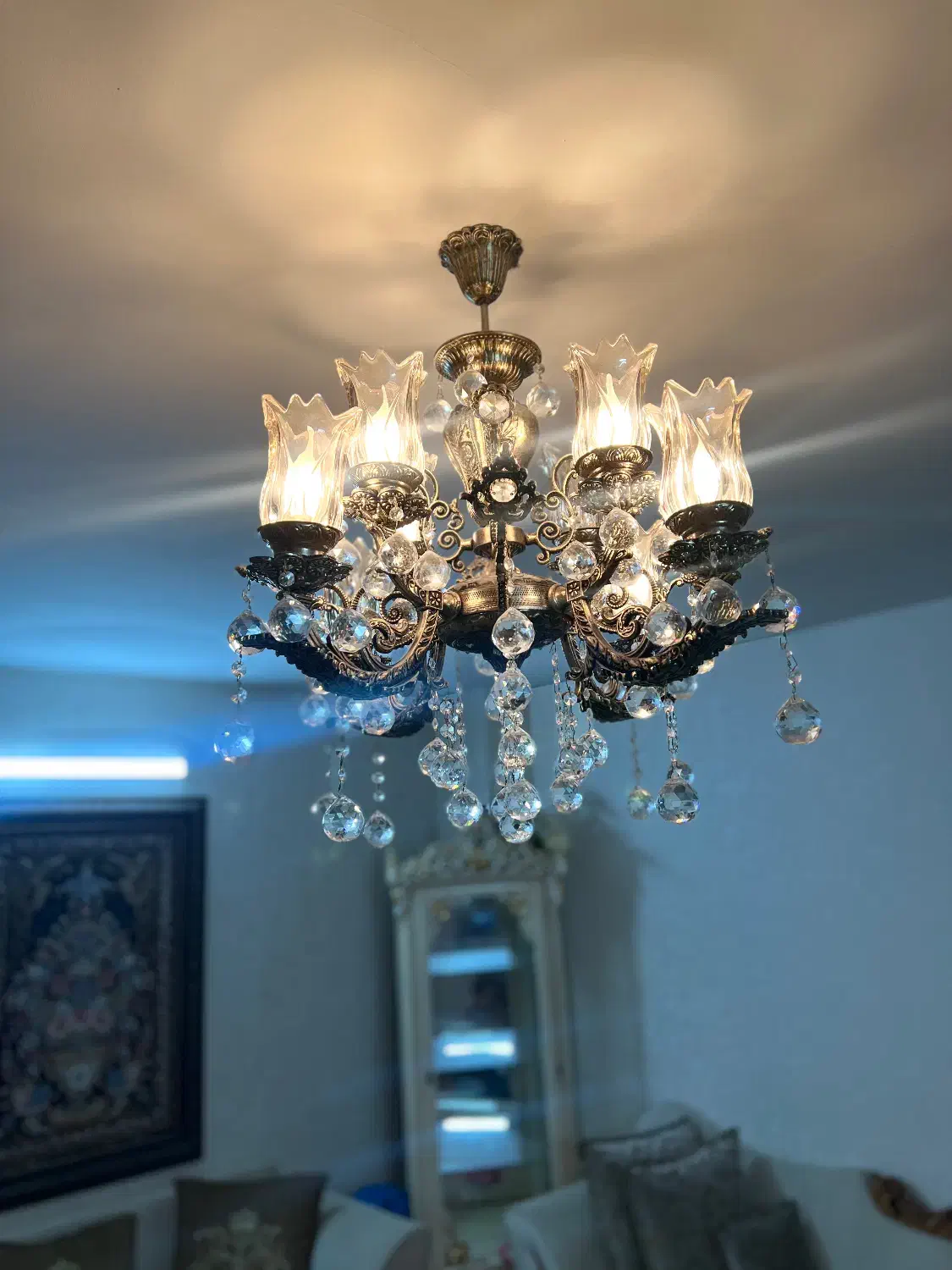 لوستر برنجی|لوستر و چراغ آویز|اصفهان, ملک‌شهر|دیوار