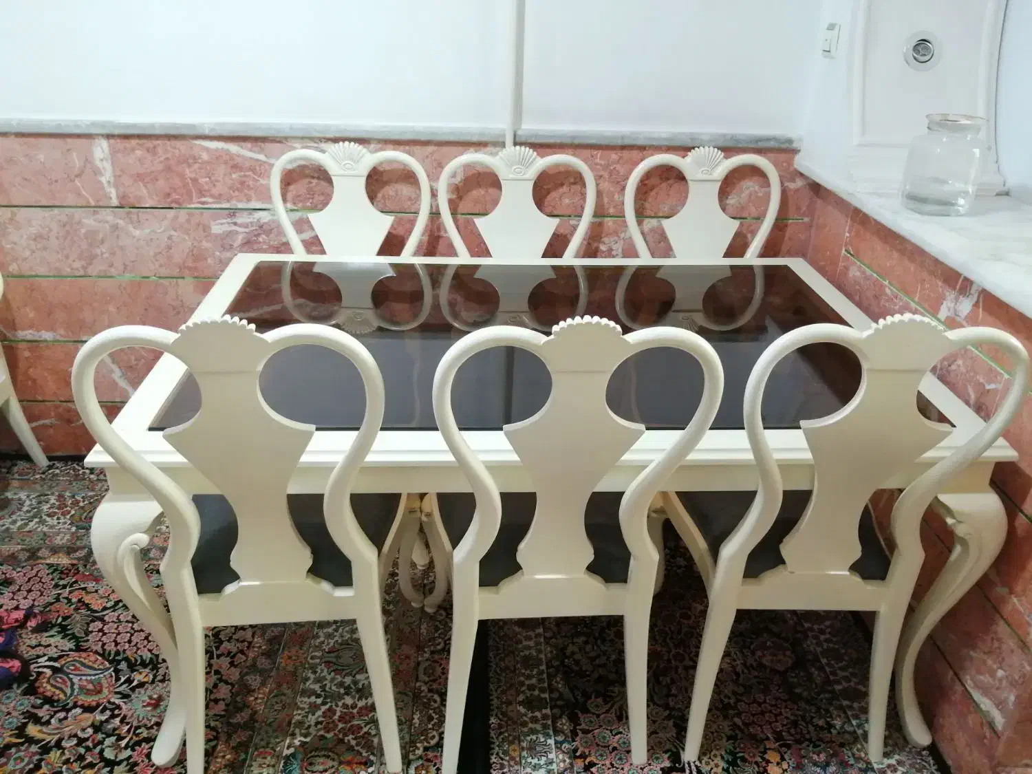 میز ۶نفره چوب|میز و صندلی غذاخوری|گرگان, |دیوار