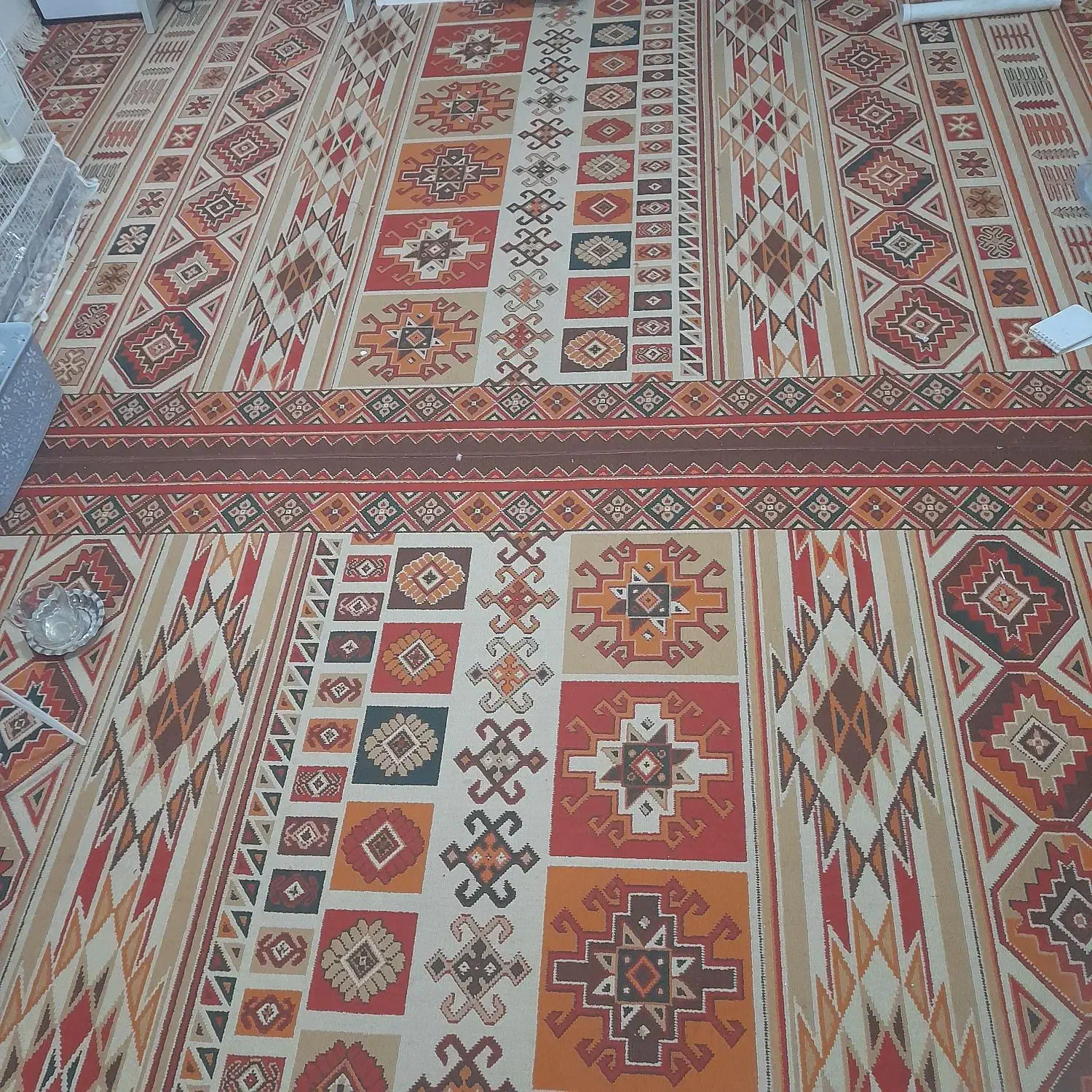 گلیم فرش سنتی جفت ۶متری|گلیم، جاجیم، گبه|مشهد, رسالت|دیوار