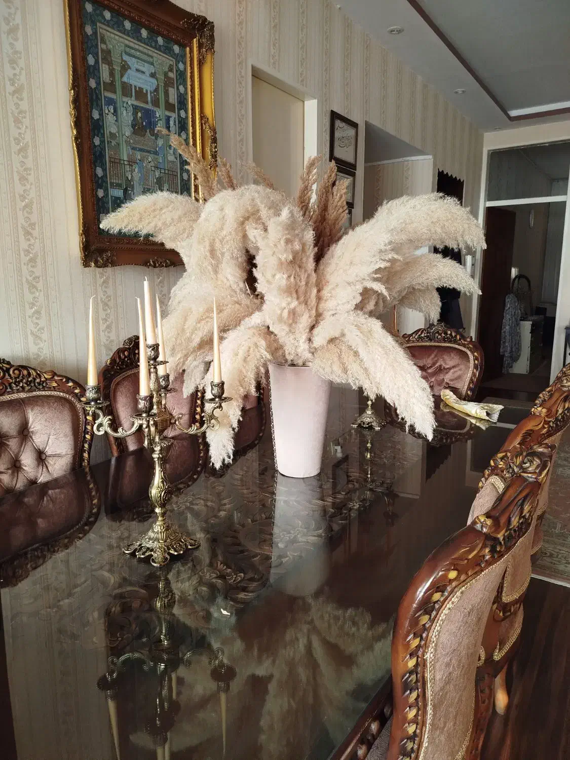 گل با گلدان|گل مصنوعی|رودهن, |دیوار