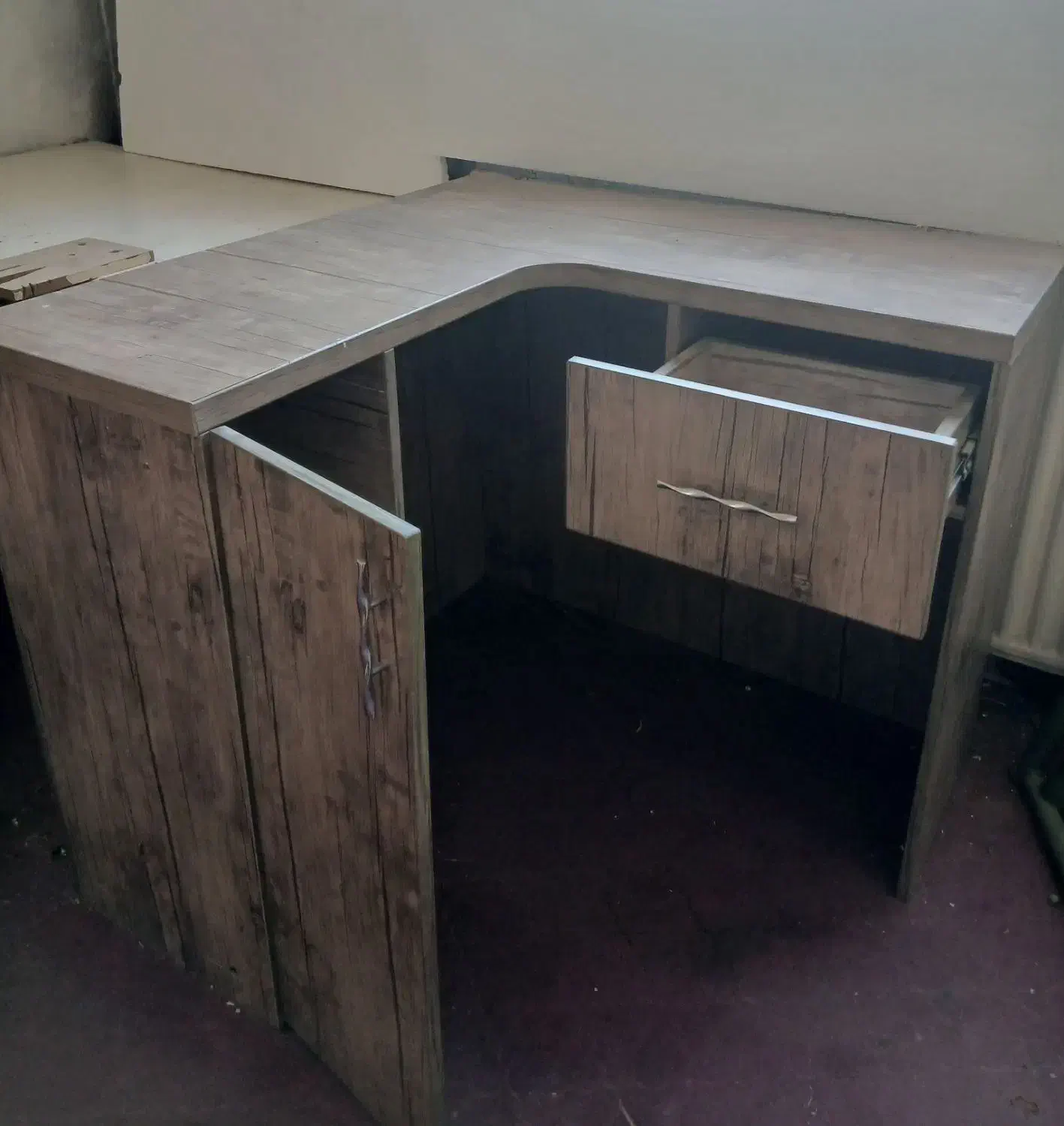 میز کار mdf L|مبلمان اداری|پاکدشت, پاکدشت (مامازند)|دیوار