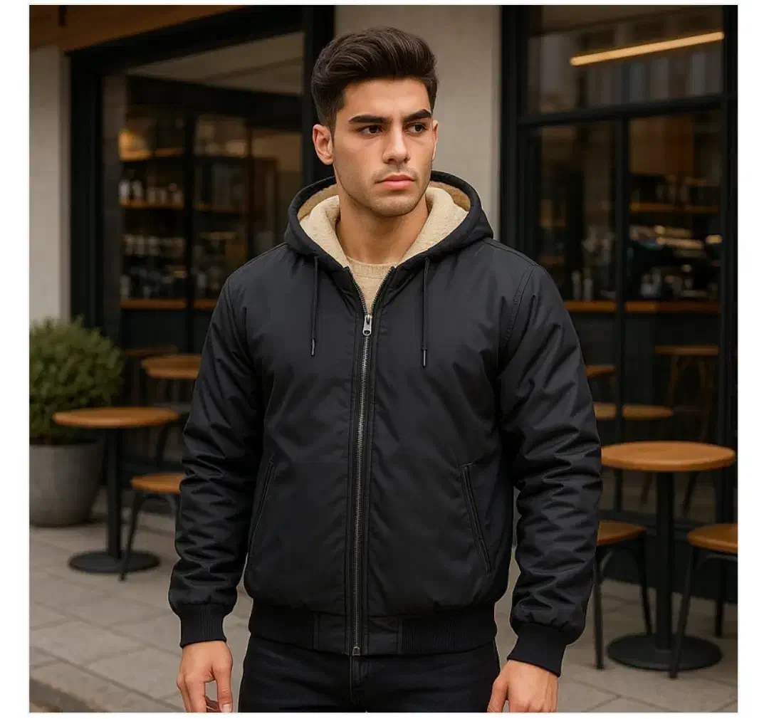 کاپشن مردانه مشکی داخل تمام خز مدل adidas|لباس|سنندج, |دیوار