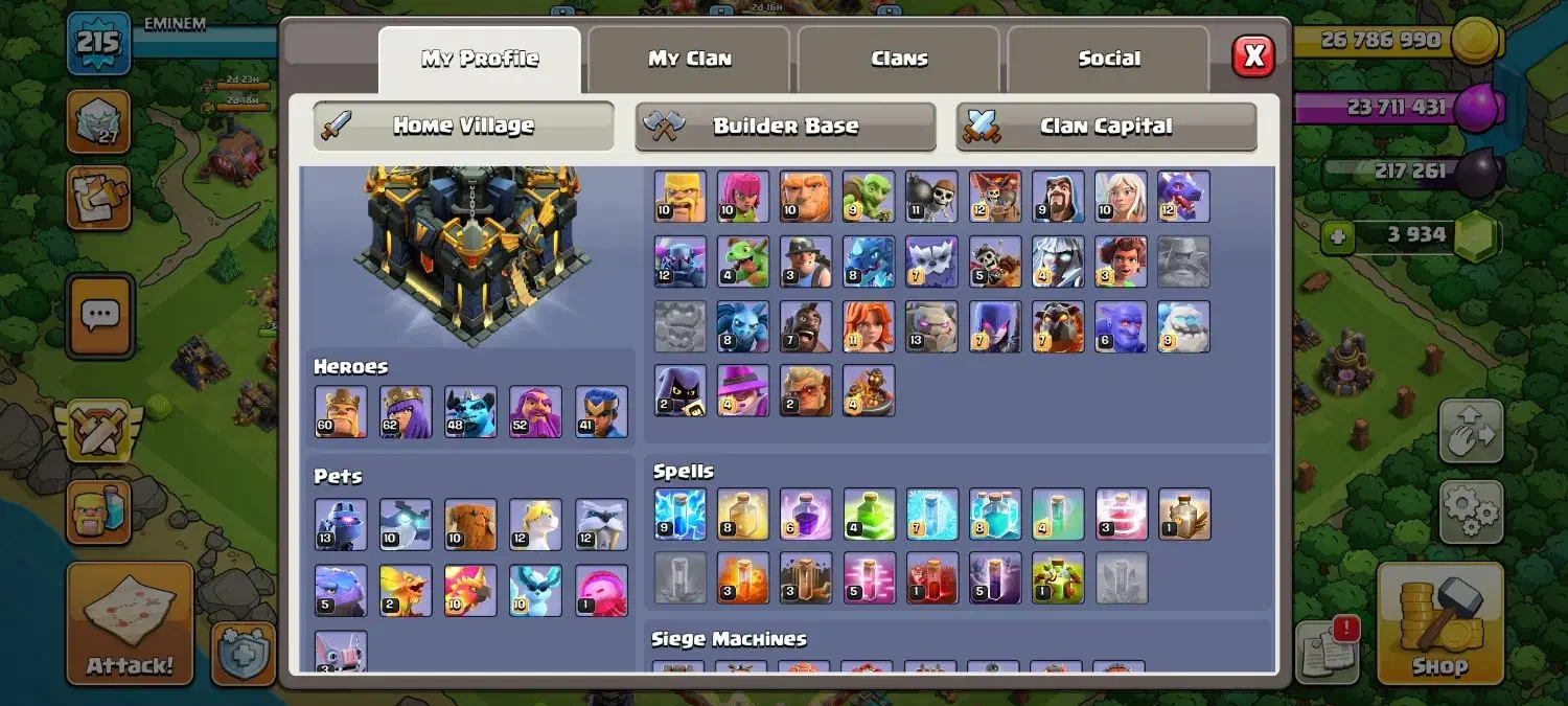 اکانت کلش فروشی فقط حضوری|کنسول، بازی ویدئویی و آنلاین|مشهد, شهید آوینی|دیوار