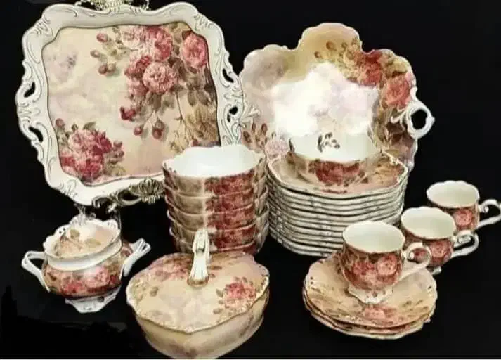 سرویس لمونژ کرم گل میخک|ظروف سرو و پذیرایی|تهران, مرزداران|دیوار