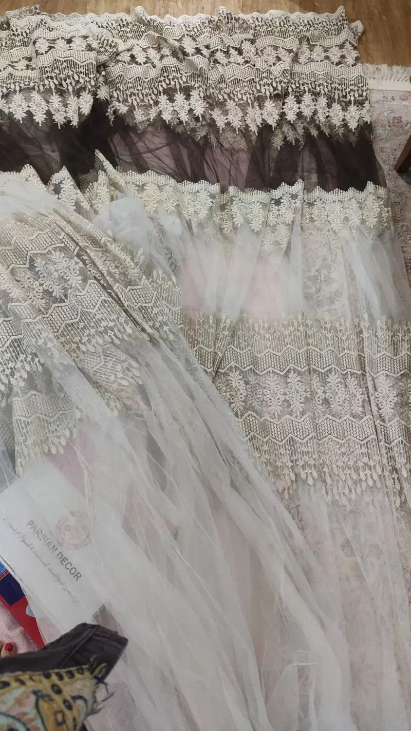 پرده ترک  لوکس همراه آرک و آویز|پرده، رانر، رومیزی|اصفهان, سرچشمه|دیوار