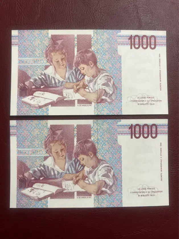 اسکناس ۱۰۰۰ لیر کشور ایتالیا کمیاب|کلکسیون سکه، تمبر، اسکناس|اراک, |دیوار