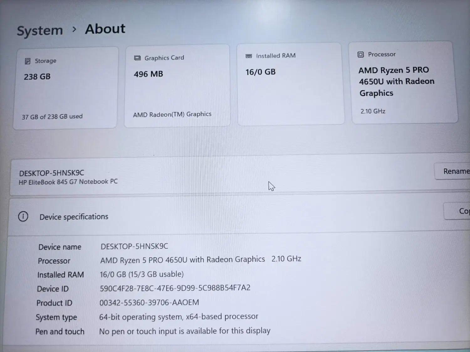 لپتاپ اچ پی نسل ۱۱|رایانه همراه|اهواز, دغاغله|دیوار