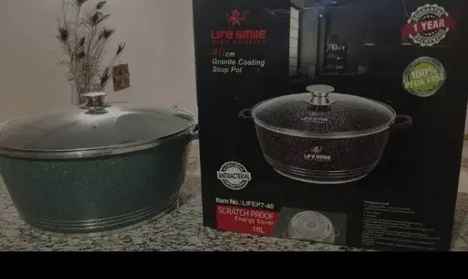 قابلمه گرانیتی سایز۴۰|ظروف پخت‌وپز|شوشتر, |دیوار