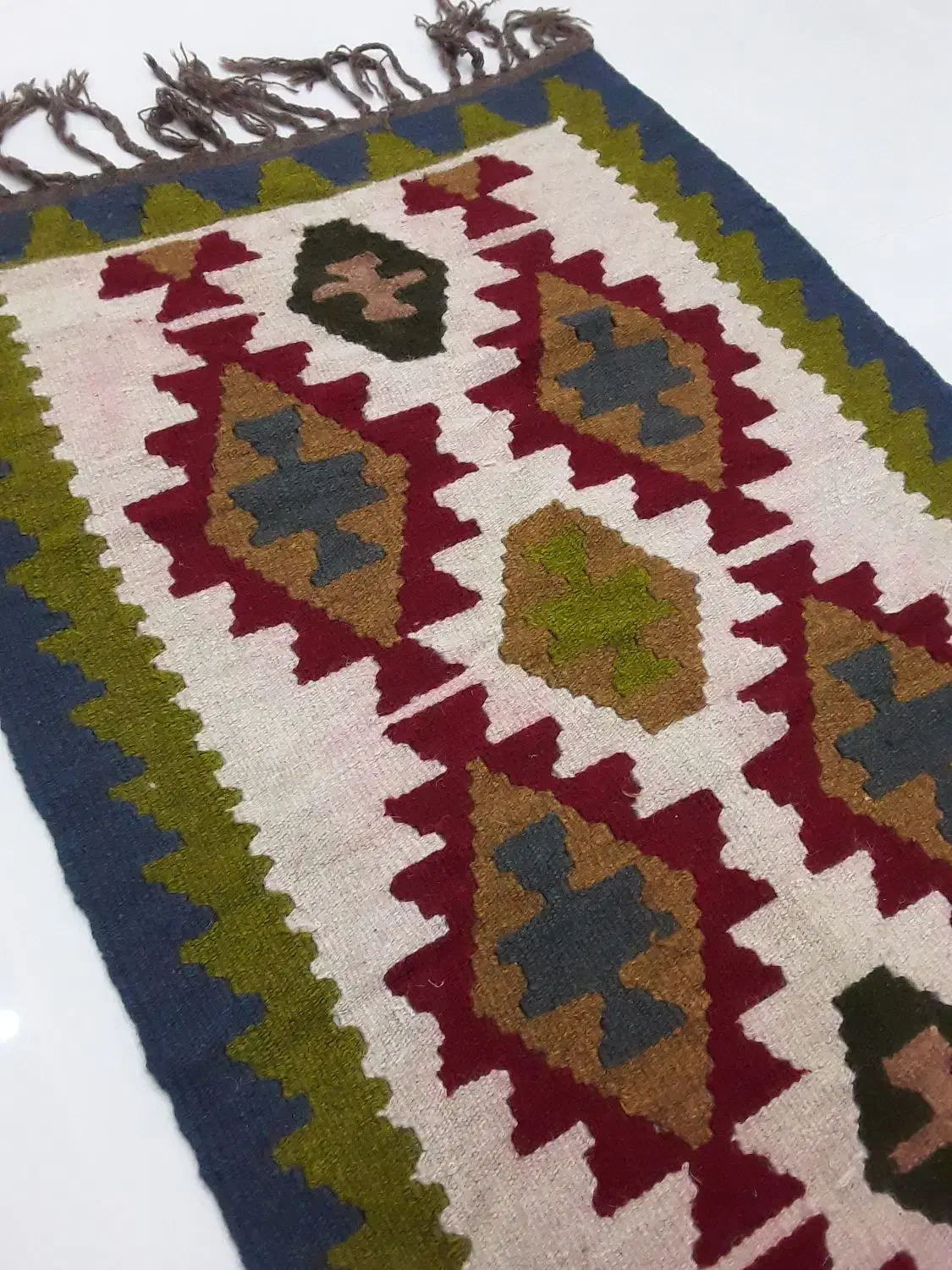 گلیم سنتی دستباف تمام پشم نو|گلیم، جاجیم، گبه|همدان, |دیوار