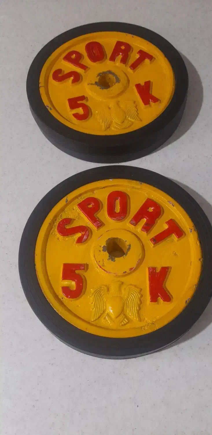 2عدد وزنه 5 کیلوی|تجهیزات ورزشی|تهران, هلال احمر|دیوار