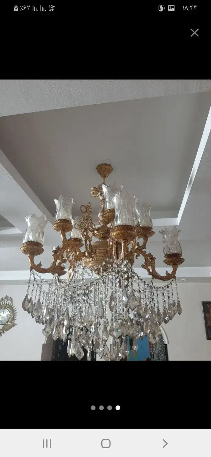 لوستر ده شعله|لوستر و چراغ آویز|مشهد, تلگرد|دیوار