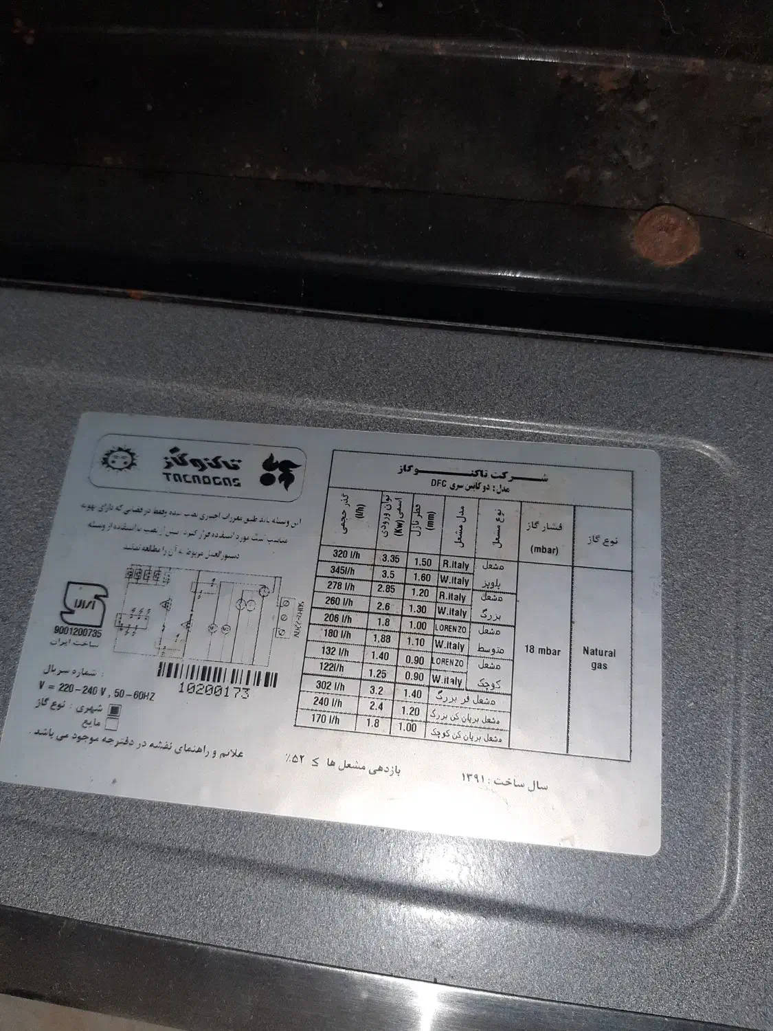 گاز تاکنوگاز دوفر و جوجه گردان بهترین برند بازار|اجاق گاز و لوازم برقی پختوپز|گرگان, |دیوار