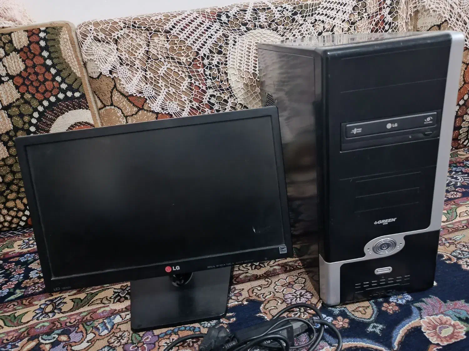 کیس و مانیتور کاملا سالم سرحال|رایانه رومیزی|قزوین, |دیوار