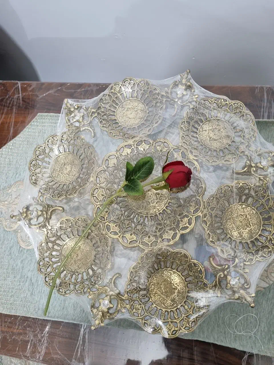 کشکول و شکلات خوری برنز و چراغ جادوی زیبا وشیک|صنایع دستی و سایر لوازم تزئینی|قم, باغ شریفی|دیوار