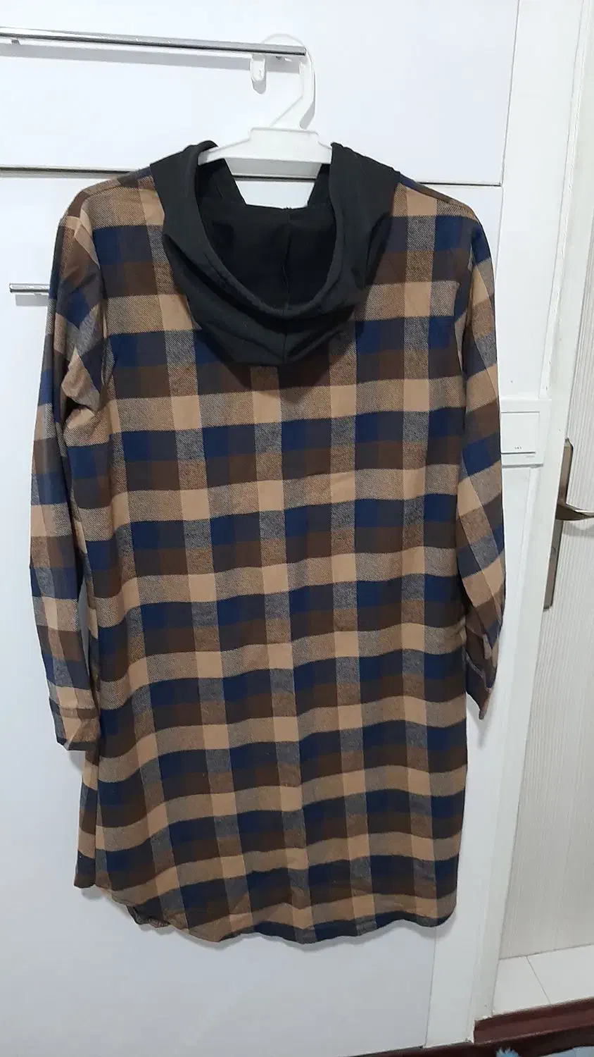 مانتو کلاه دار چار خونه ای پاییزه|لباس|بهارستان, |دیوار