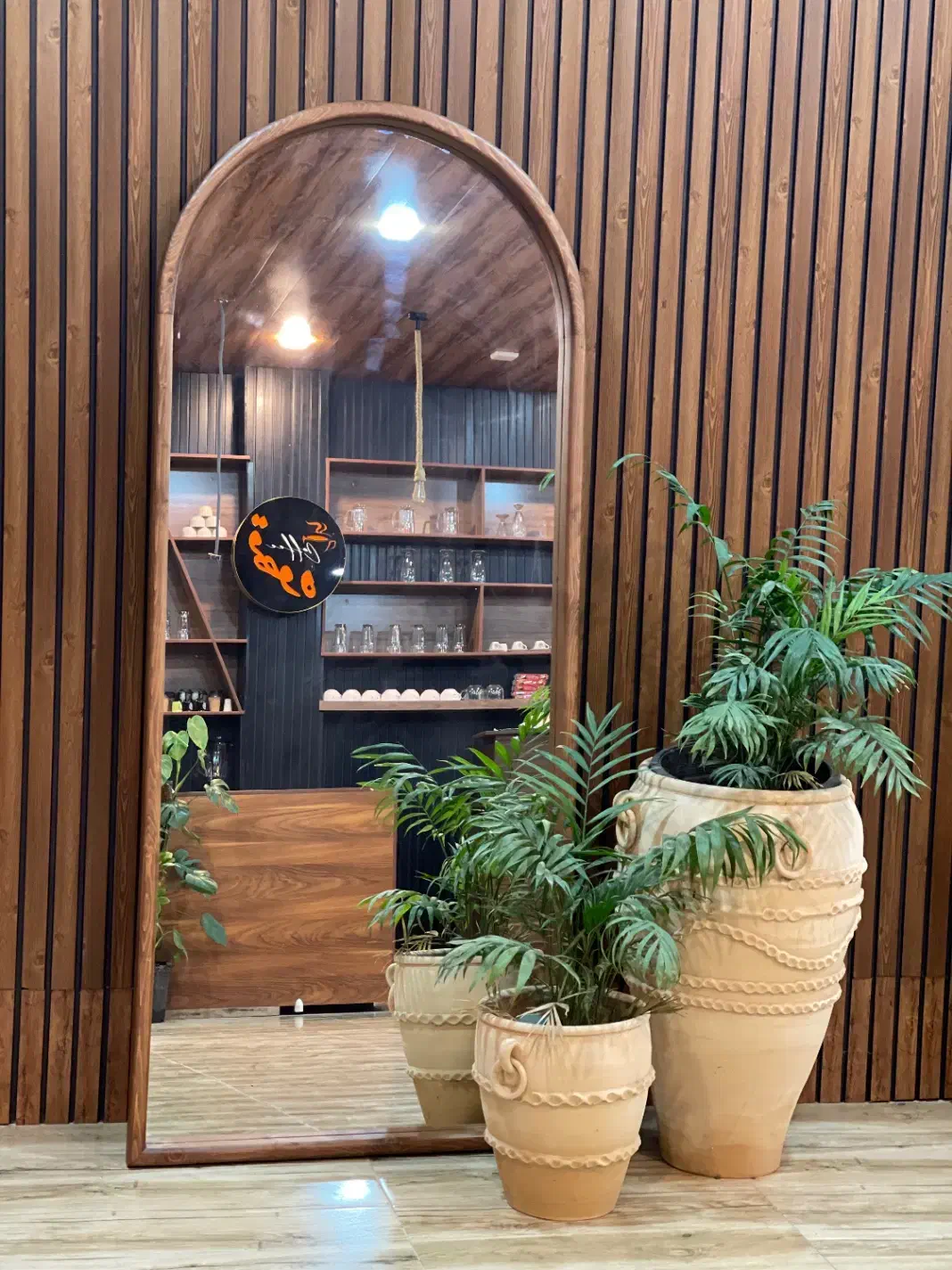 آینه قدی چوبی،چوب راش.|آینه|بابل, |دیوار