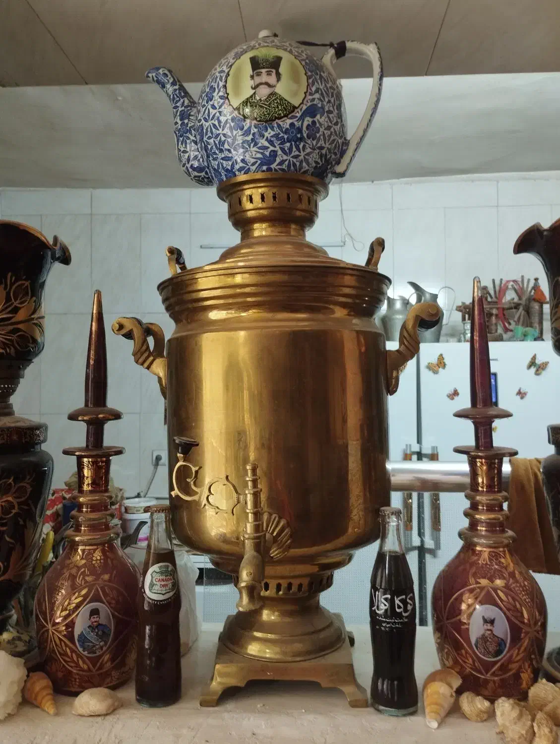 سماور زغالی ۵۰ لیتری|کلکسیون اشیاء عتیقه|اصفهان, شاهد|دیوار