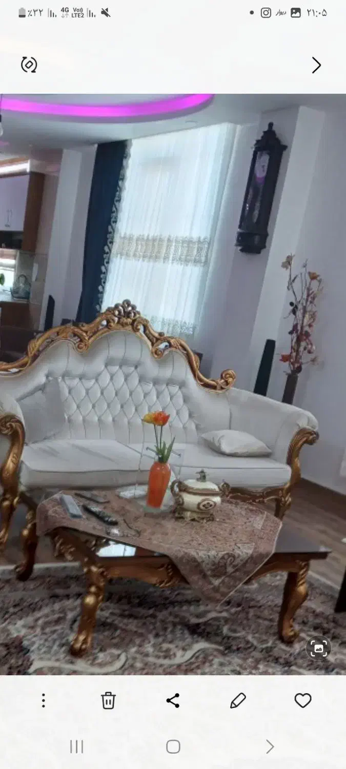 مبل نیمه سلطنتی در حد نوع|مبلمان خانگی و میز عسلی|لنگرود, |دیوار