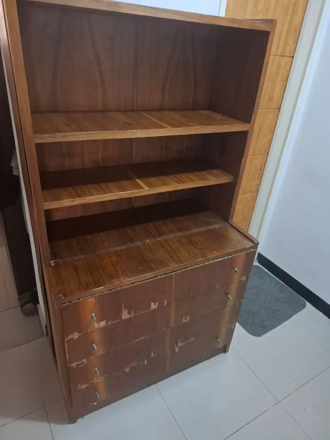 کتابخانه کشو دار|کتابخانه، شلف، قفسه‌های دیواری|ساری, |دیوار