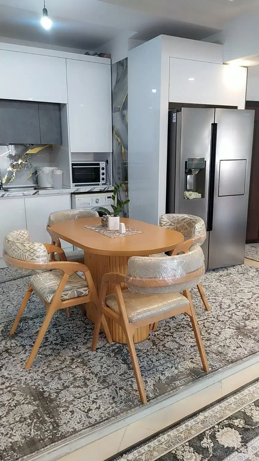 میز ناهار خوری 4نفره تمام راش|میز و صندلی غذاخوری|شهریار, شهرک وائین|دیوار
