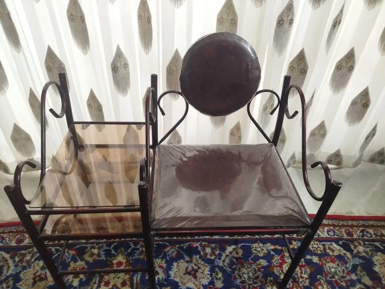 میز تلفن فرفوژه سالم|میز تلفن|اصفهان, باتون|دیوار