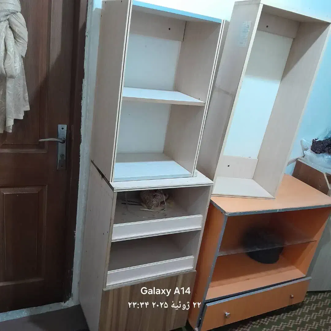 تعدادطبقه کمدمیزنهارخوری۴نفر صندلی چرخی میزجلومبلی|کتابخانه، شلف، قفسه‌های دیواری|بجنورد, |دیوار