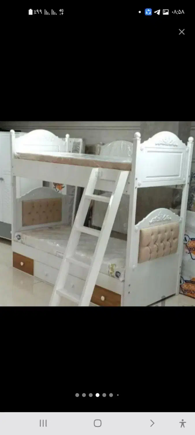 تخت 2 طبقه ایی پله خور شرکتی رژین|تخت و سرویس خواب|الوند, |دیوار