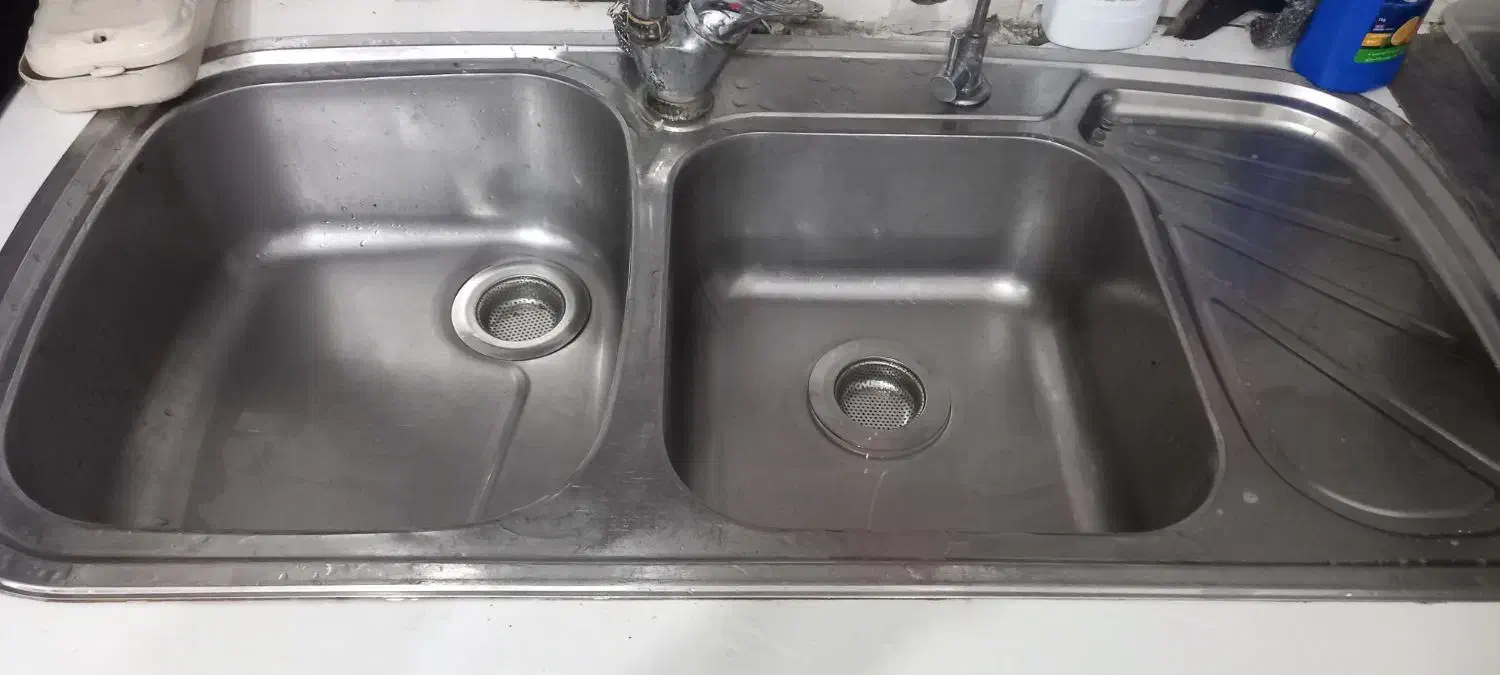 سینک ظرفشویی دوقلو|مصالح و تجهیزات ساختمان|قرچک, شهرک طلائیه|دیوار