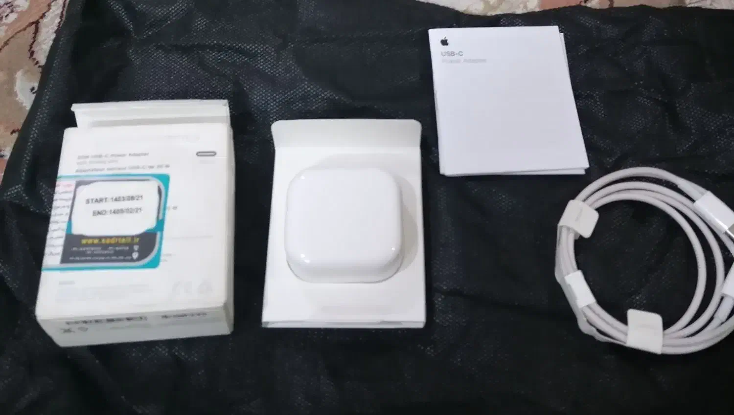 آدپتور وکابل 20وات آیفون اصل. نو. دومیلیون وپانصد|لوازم جانبی موبایل و تبلت|ری, دیلمان|دیوار