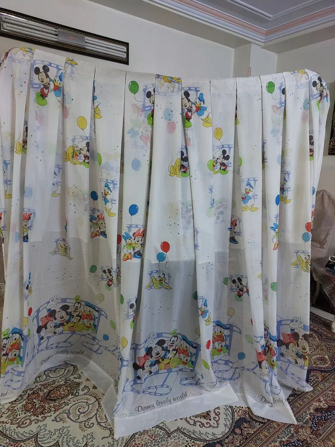 پرده اتاق بچه،پرده با والان،پرده مناسب بالکن،گلدان|پرده، رانر، رومیزی|تهران, امیر بهادر|دیوار