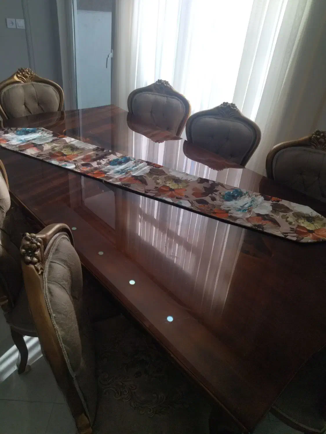 نهارخوری ۸نفره|میز و صندلی غذاخوری|مشهد, نیروی هوایی|دیوار